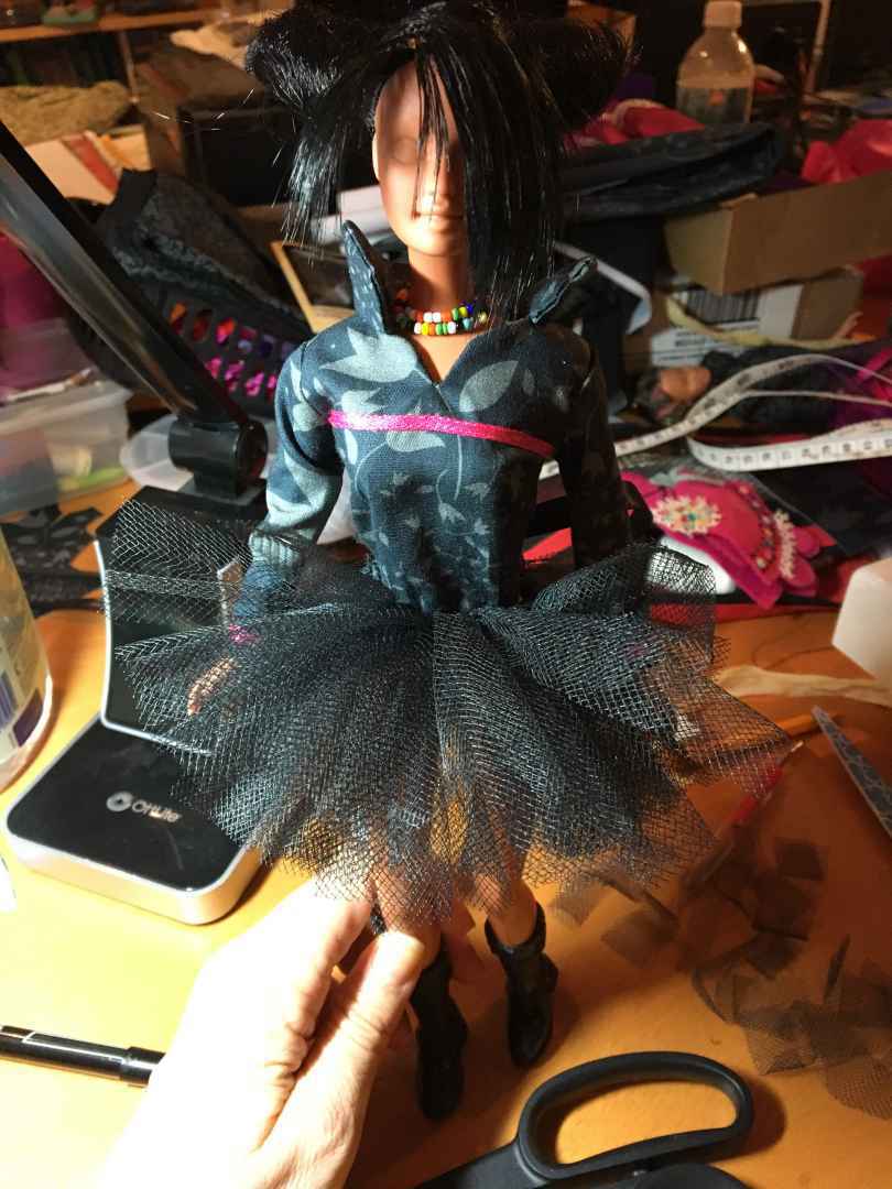 Generations of Play features cornhusk dolls and Barbies that Skawennati Fragnito designed to resemble her popular online persona. (Jessica Deer, The Eastern Door)